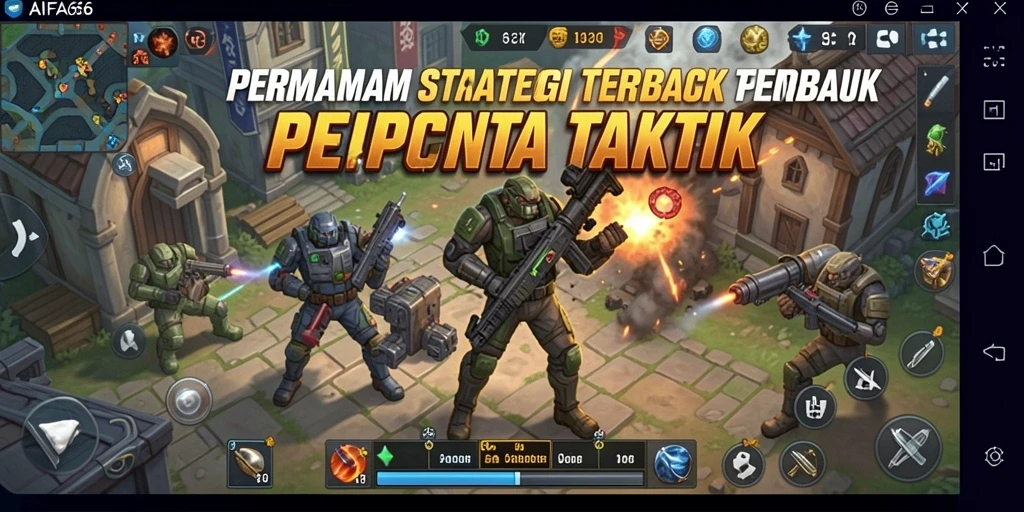 Tangkapan layar AIFA66 menampilkan pertempuran strategis yang mendebarkan.