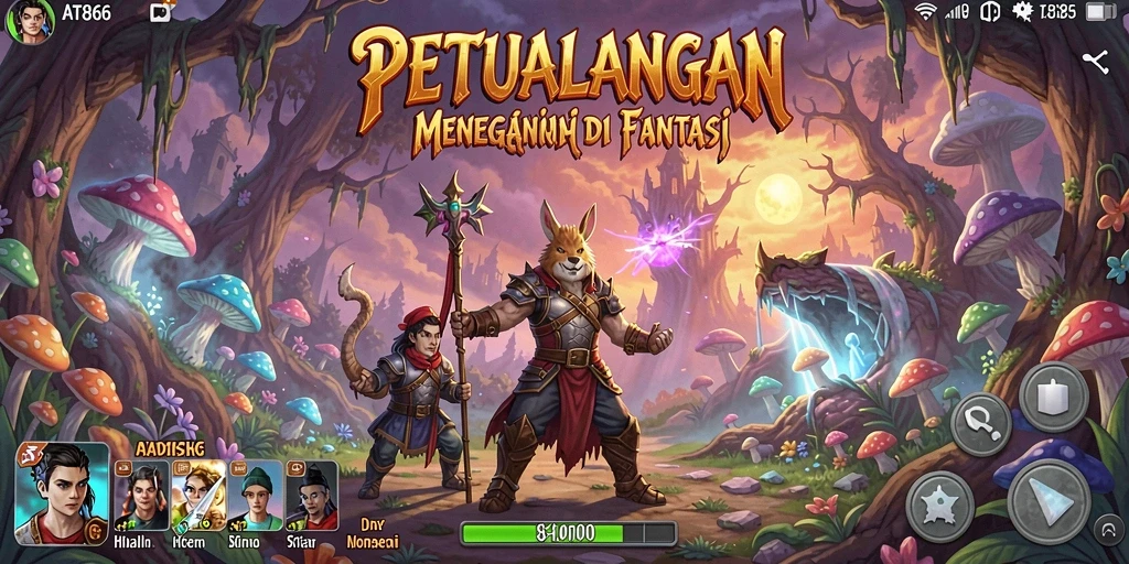 Gameplay AT866 menampilkan petualangan epik di dunia fantasi yang memukau.
