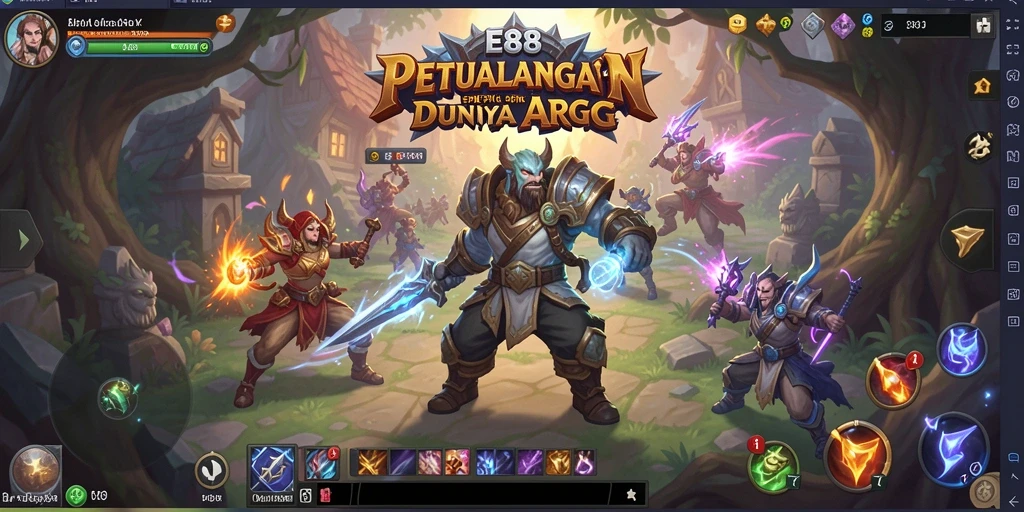 Tampilan gameplay E88 yang seru dalam pertempuran ARPG.
