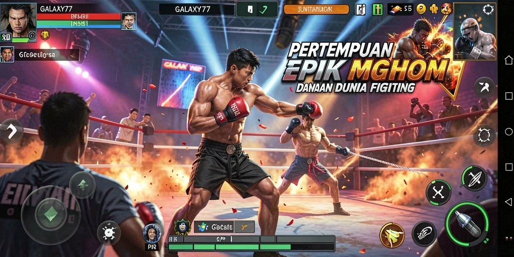Tampilan action-packed dari gameplay GALAXY77 yang mendebarkan.