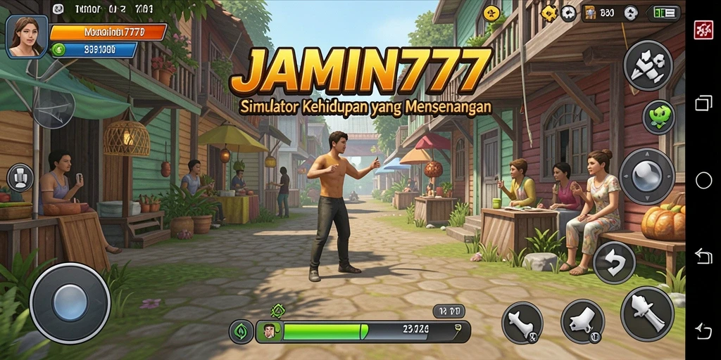 Tangkapan layar gameplay <strong>JAMIN777</strong> yang menunjukkan aksi simulasi kehidupan yang menarik.