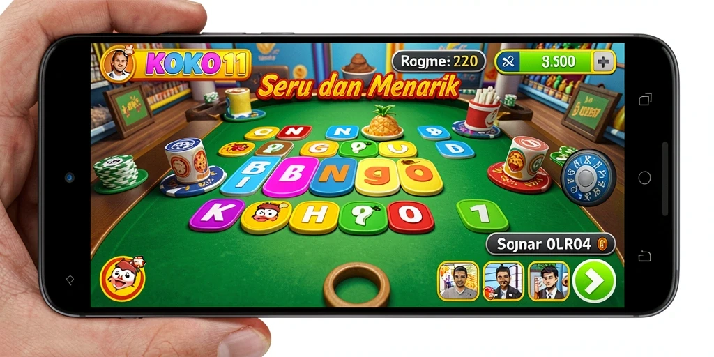 Tampilan menarik dari gameplay Bingo di KOKO11.