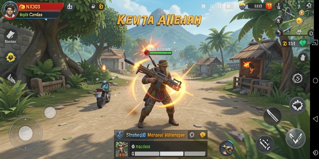 Tampilan gameplay strategis yang menantang dalam NX303.
