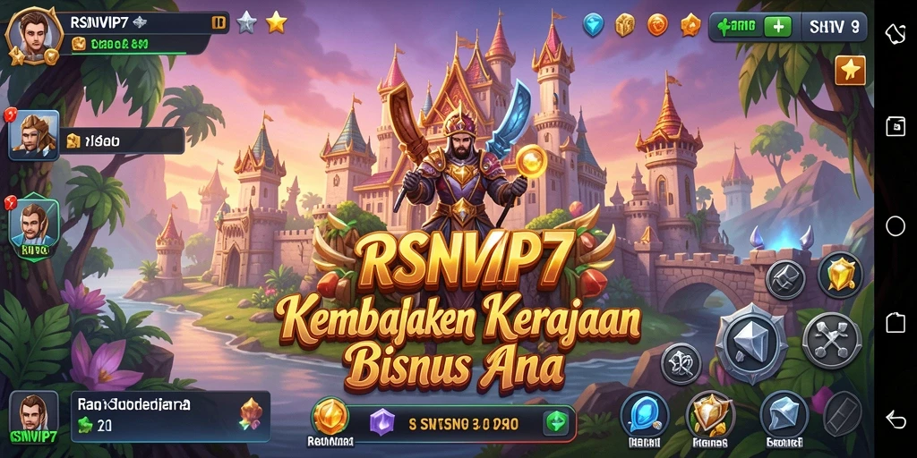 Tampilan gameplay RSNVIP7 yang menampilkan pengelolaan bisnis.